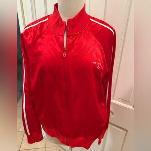 NWT Offline by Aerie "You're A Winner" Satin Zip Red Up Jacket XL